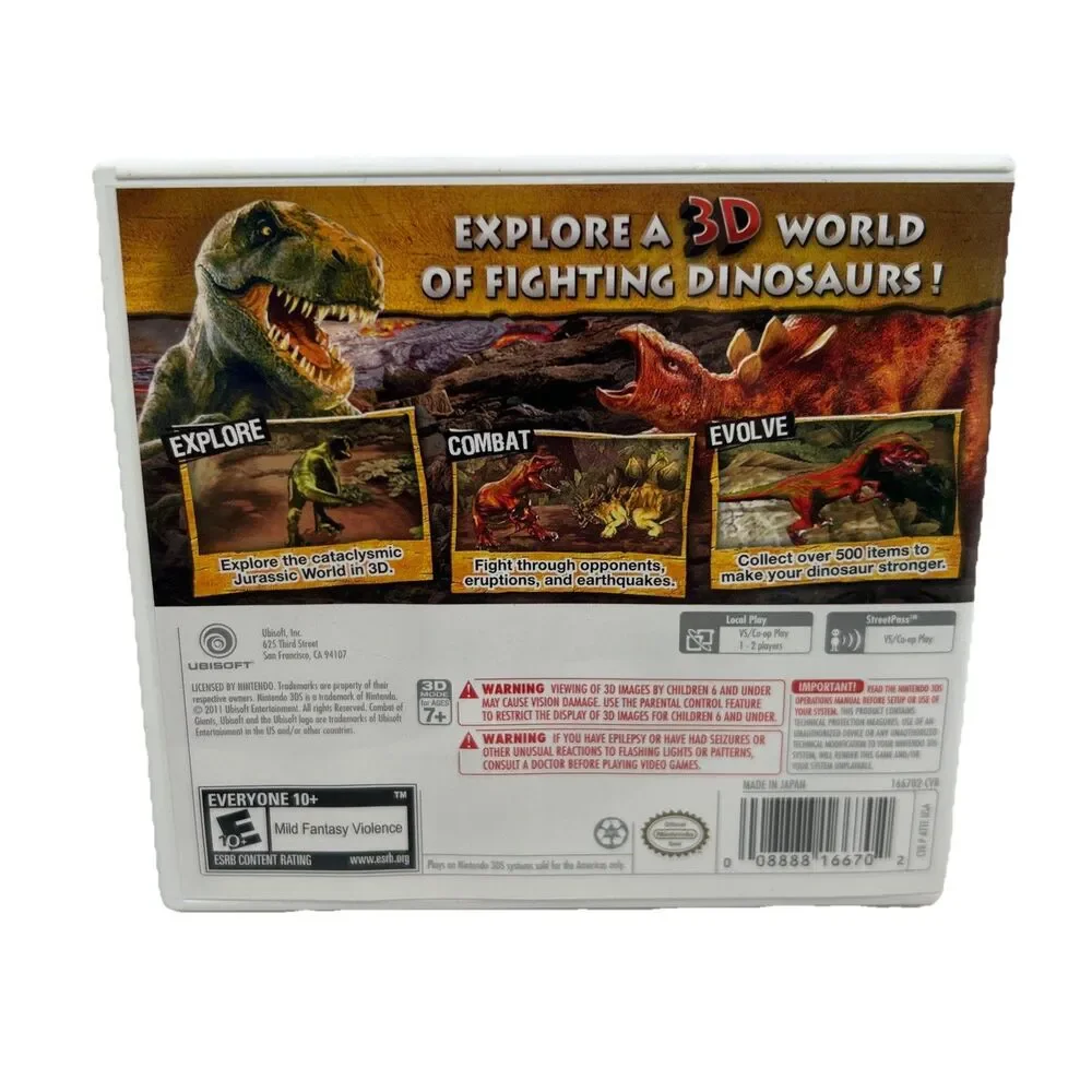 Combat of Giants Dinosaurs 3D - Nintendo 3DS -‎ No Manual